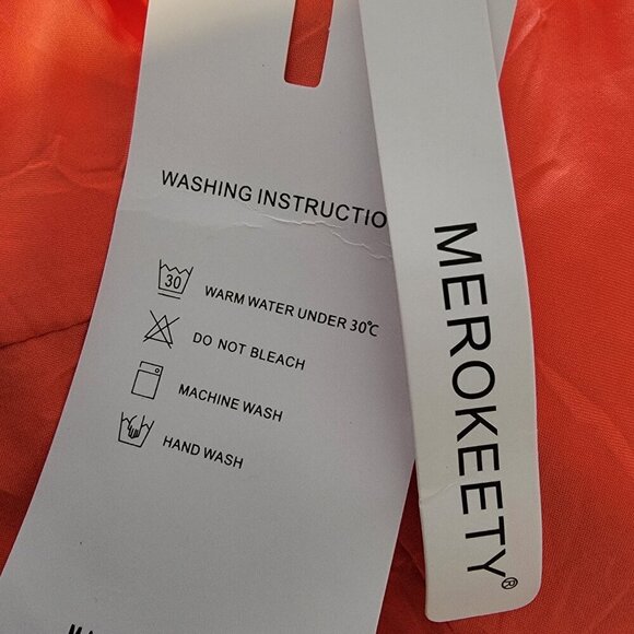 MEROKEETY Women’s Winter Coat Puffer Jacket Oversized NWT - Picture 11 of 15